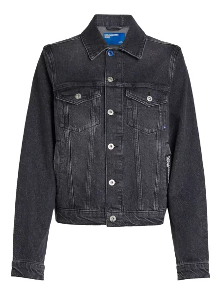 Geacă de blugi Karl Lagerfeld Jeans negru