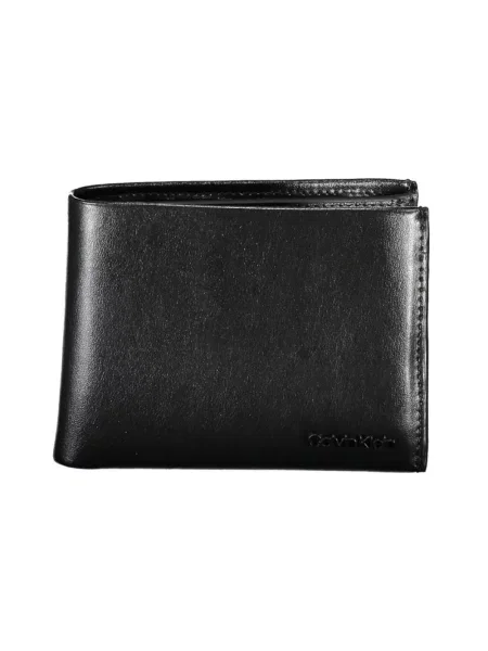 Portfel Calvin Klein skórzany elegancki czarny
