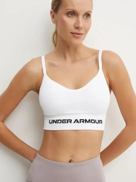 Under Armour Sportovní podprsenka Vanish Seamless bílá