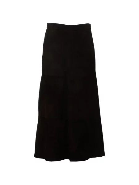 Fustă 's Max Mara din piele de căprioară maro