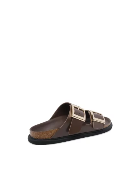 Klapki Birkenstock brązowe