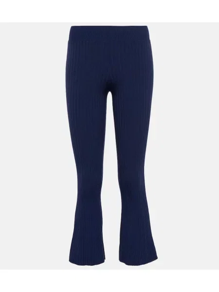 Pantaloni Live The Process tricotate albastru