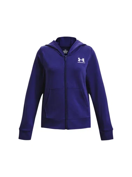 Hanorac cu glugă copii Under Armour albastru