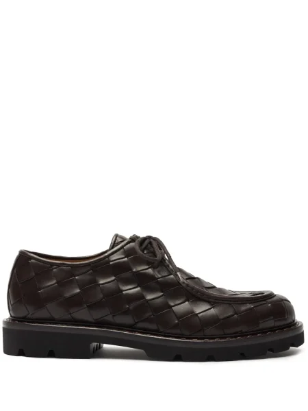 Pantofi derby Scarosso din piele maro
