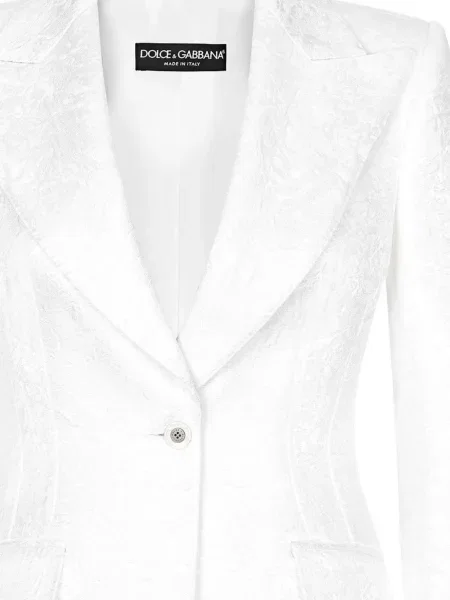 Vienakrūtis švarkas Dolce & Gabbana balta