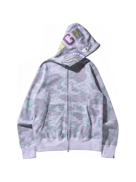 Hanorac cu glugă A Bathing Ape® gri
