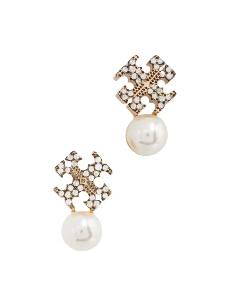 Tory Burch kolczyki Moondance szare