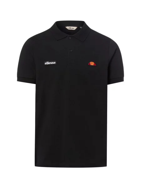 Ellesse Koszulka polo ellesse Lessepsia Mężczyźni jednolity S czarny