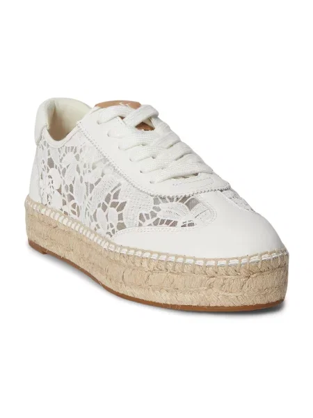 Sneakerși Lauren Ralph Lauren alb