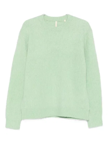 Pulover Sunflower cu decolteu rotund verde