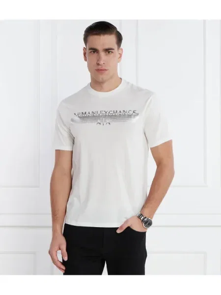 Armani Exchange Tricou alb