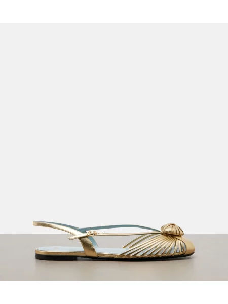 Balerini Valentino Garavani din piele slingback