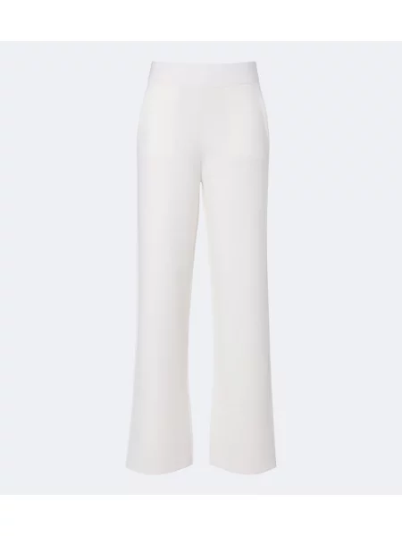 Pantaloni Max Mara de lână alb