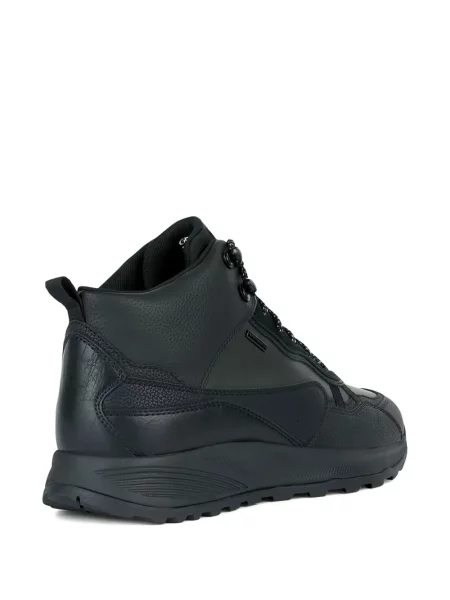 Botine Geox cu șireturi din piele negru