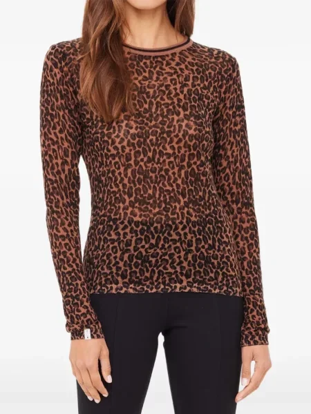 Top The Upside cu imagine cu model leopard maro