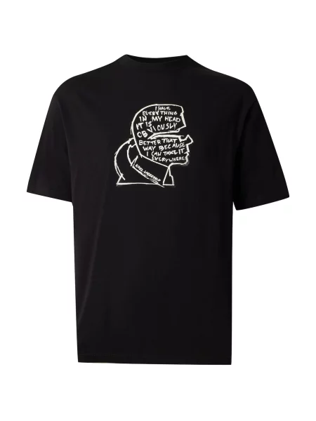 Karl Lagerfeld Tricou negru alb