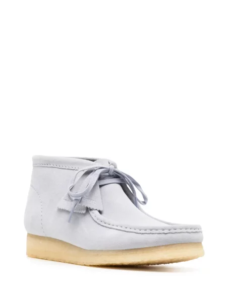Semišové kotníkové boty Clarks modré