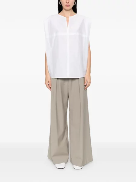 Bluzka Soeur z dekoltem w serek biała