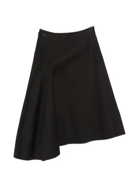 Fusta mini Yohji Yamamoto asimetrică negru