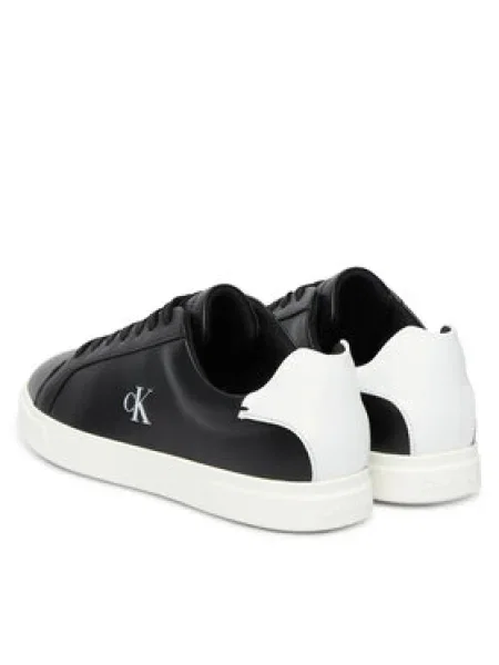 Sportcipők Calvin Klein Low Pro Cup Laceup Lth Moire fekete