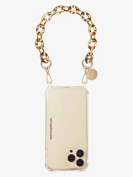 Řetízek k telefonu LaCoqueFrançaise Cassy 35 cm žlutý