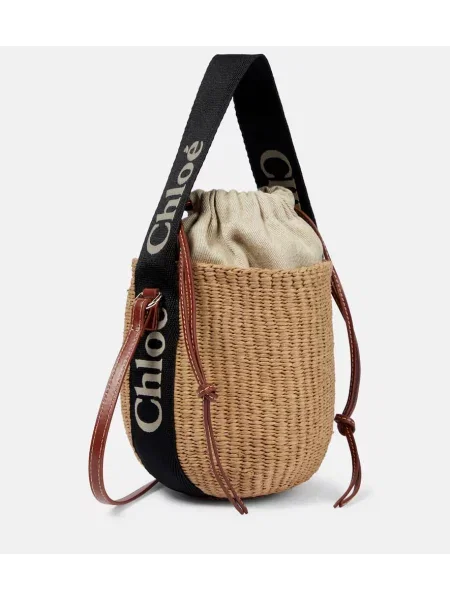Geantă Chloé din piele bej