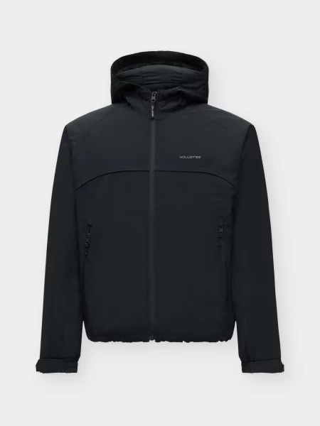 HOLLISTER Geacă de primăvară-toamnă negru
