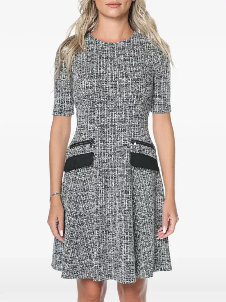 Rochie mini Dkny din tweed negru
