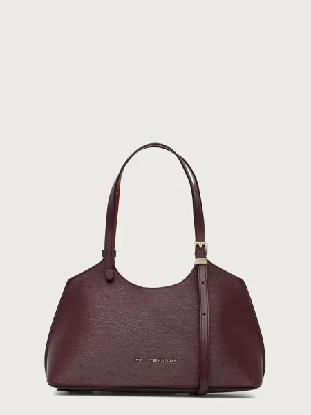 TOMMY HILFIGER Geantă de umăr vin roșu