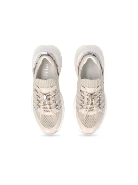 Sneakersy Pinko skórzane beżowe