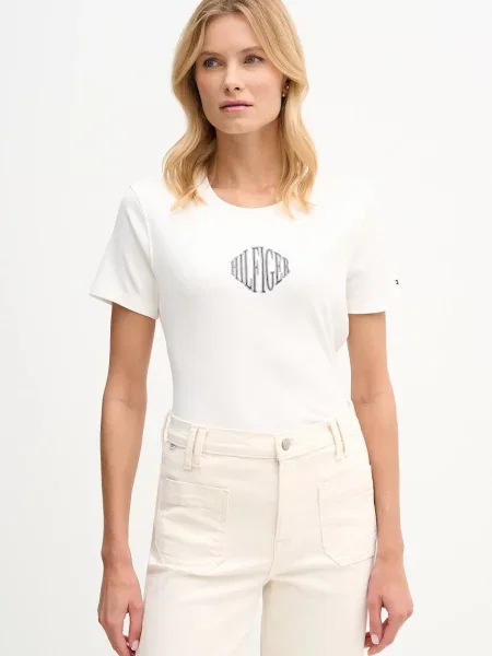 Tričko Tommy Hilfiger béžová