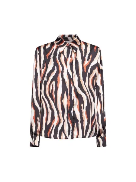 Wielobarwność koszula Silvian Heach z nadrukiem z nadrukiem zwierzęcym