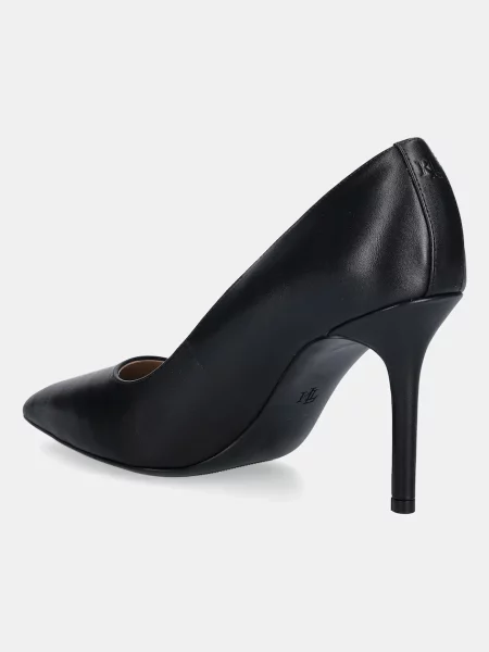 Кожаные туфли Lauren Ralph Lauren черные