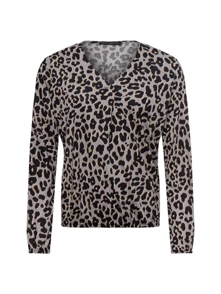 Betty Barclay koszulka z długim rękawem Kobiety beżowy|czarny 38 czarna