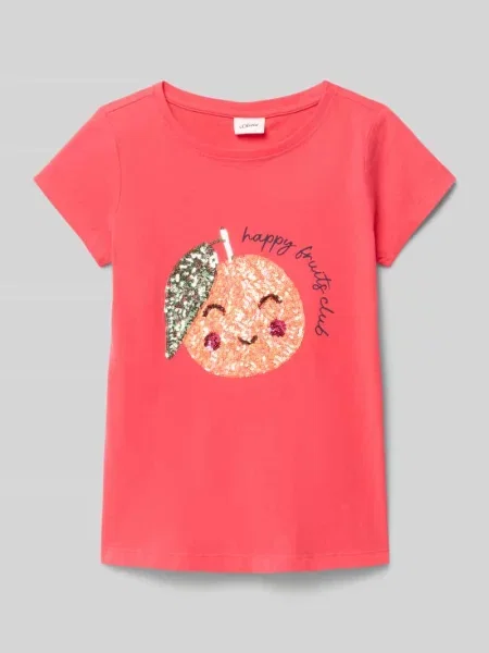 T-shirt o linii a z czystej bawełny S.oliver Red Label