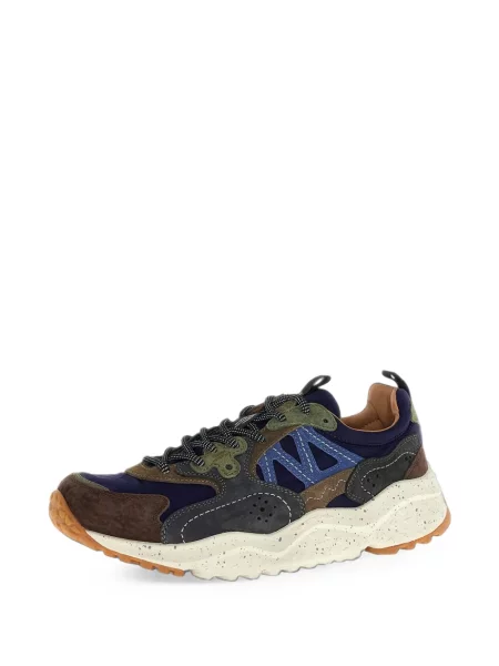 Fűzős virágos csipkés sneaker Flower Mountain kék
