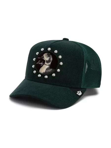 Goorin Bros czapka z daszkiem Lucky in Pearls zielona