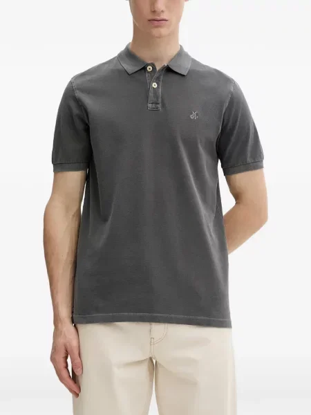 Tricou polo Marc O'polo cu broderie gri
