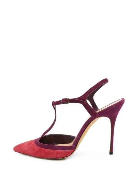 Sandale Manolo Blahnik cu bretele violet