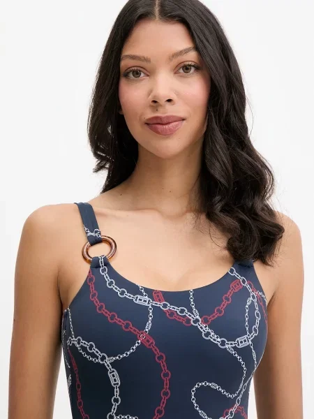 Tommy Hilfiger strój kąpielowy jednoczęściowy granatowy