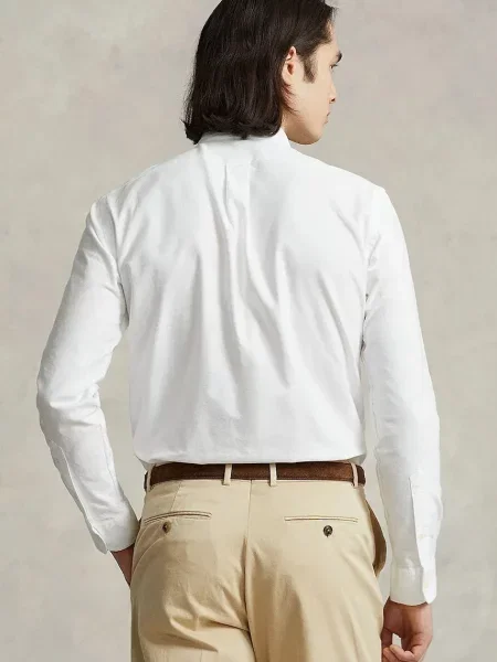 Cămașă Polo Ralph Lauren cu broderie alb