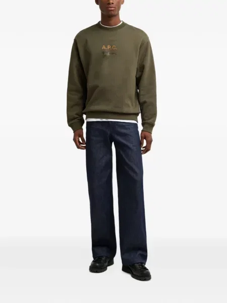 Pulover Barbour cu imagine verde