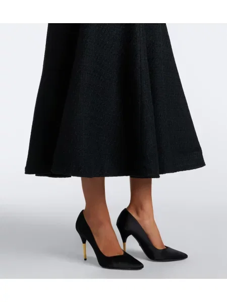 Cu centură bouclé rochie de cocktail Roland Mouret negru