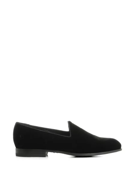 Pantofi loafer Tagliatore de catifea negru