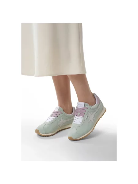Sneakersy W6yz zamszowe zielone