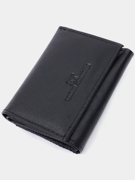 ST Leather Accessories Гаманець Шкіра чорний