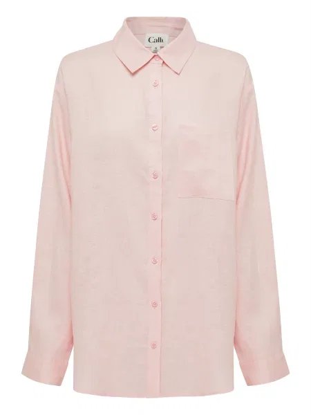 Calli Bluză LINEN BF' roz