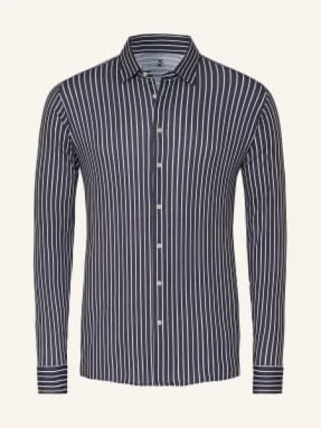 Desoto Koszula Dżersejowa O Kroju Slim Fit braun biała