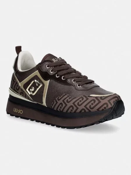Liu Jo LIU JO MAXI WONDER 01 sneakers pentru femei din piele maro