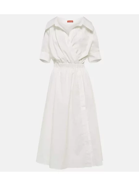 Rochie tip cămașă Altuzarra din poplin de costum negru